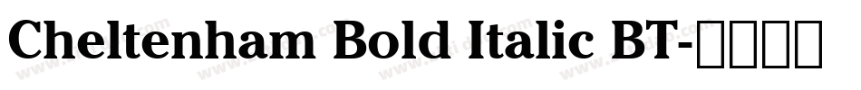 Cheltenham Bold Italic BT字体转换